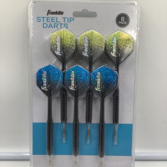 Franklin Steel Tip Darts 18g 6 Pack - Picture 1 of 2